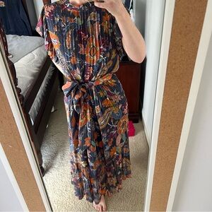 Marie Oliver Scarlet Maxi Dress, Indigo multi